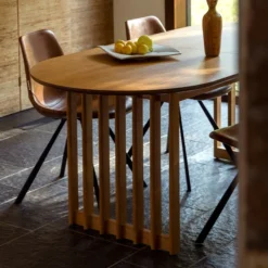 Ovale Eettafel Uitschuifbaar 12 Ovale Eettafel Uitschuifbaar -VTwonen Verkoopwinkel dutchbone barlet walnut ovale eettafel uitschuifbaar 07