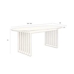 Ovale Eettafel Uitschuifbaar 17 Ovale Eettafel Uitschuifbaar -VTwonen Verkoopwinkel dutchbone barlet walnut ovale eettafel uitschuifbaar 09