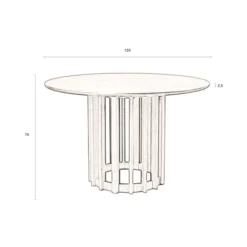 Ronde Eettafel Hout 120 Cm 11 Ronde Eettafel Hout 120 Cm -VTwonen Verkoopwinkel dutchbone barlet walnut ronde eettafel 120 cm 06