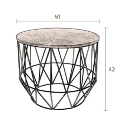 Ronde Groen Marmeren Bijzettafel -VTwonen Verkoopwinkel dutchbone boss ronde groen marmeren bijzetafel 08