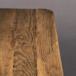 Bistrotafel Vierkant Hout -VTwonen Verkoopwinkel dutchbone braza eettafel metaal vierkant bruin 03 1