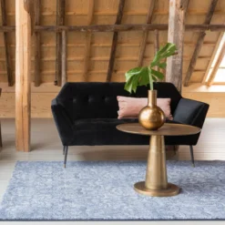 Ronde Bijzettafel Aluminium -VTwonen Verkoopwinkel dutchbone brute ronde bijzettafel messing 01 1