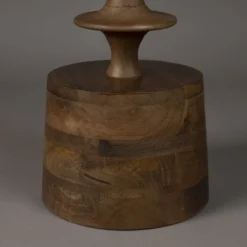 Ronde Bijzettafel Walnoot -VTwonen Verkoopwinkel dutchbone cath walnut ronde bijzettafel walnoot 04