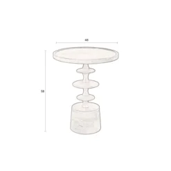 Ronde Bijzettafel Walnoot -VTwonen Verkoopwinkel dutchbone cath walnut ronde bijzettafel walnoot 08