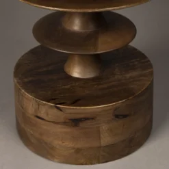 Ronde Salontafel Walnoot -VTwonen Verkoopwinkel dutchbone cath walnut ronde salontafel walnoot 03