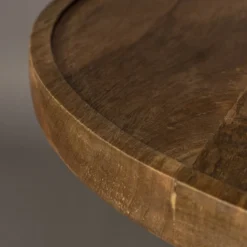 Ronde Salontafel Walnoot -VTwonen Verkoopwinkel dutchbone cath walnut ronde salontafel walnoot 04