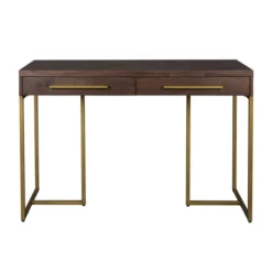Visgraat Sidetable Met Messing