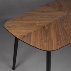 Walnoot Eettafel Deens Ovaal -VTwonen Verkoopwinkel dutchbone clover walnoot eettafel deens ovaal 03