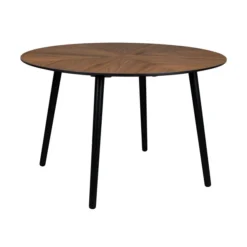 Walnoot Eettafel Rond