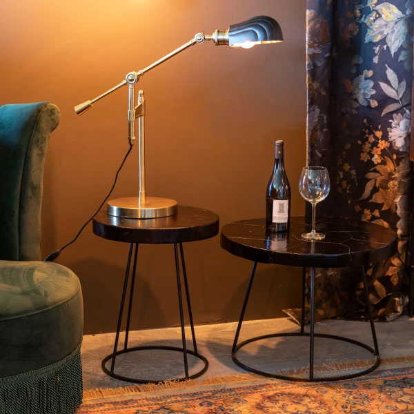 Boomstam Bijzettafel Donkerbruin 2 Boomstam Bijzettafel Donkerbruin - Afbeelding 2