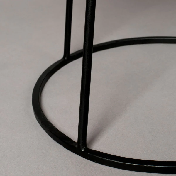 Boomstam Bijzettafel Donkerbruin 5 Boomstam Bijzettafel Donkerbruin - Afbeelding 5