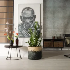 Ronde Salontafel Donker Teakhout -VTwonen Verkoopwinkel dutchbone kraton ronde teakhouten salontafel 01