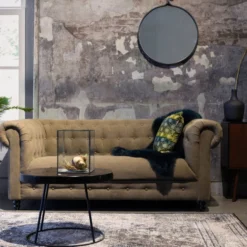 Ronde Salontafel Donker Teakhout -VTwonen Verkoopwinkel dutchbone kraton ronde teakhouten salontafel 07