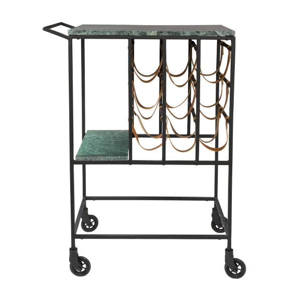 Groen Marmeren Trolley 2 Groen Marmeren Trolley - Afbeelding 2