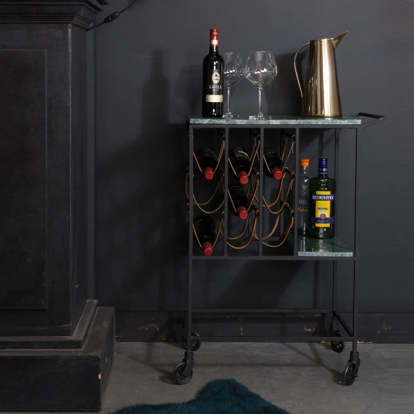 Groen Marmeren Trolley 9 Groen Marmeren Trolley - Afbeelding 9