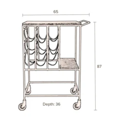 Groen Marmeren Trolley 19 Groen Marmeren Trolley -VTwonen Verkoopwinkel dutchbone mil groen marmeren trolley 10