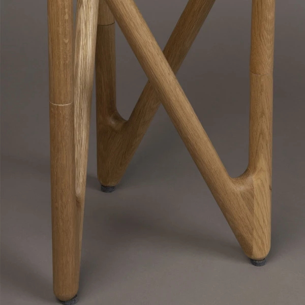 Bijzettafel Hout En Glas 2 Bijzettafel Hout En Glas - Afbeelding 2