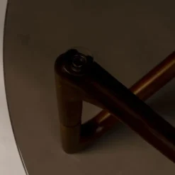 Ronde Salontafel Hout En Glas -VTwonen Verkoopwinkel dutchbone naia ronde salontafel glas 02