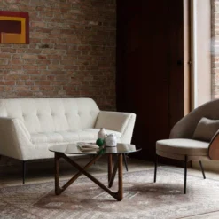 Ronde Salontafel Hout En Glas -VTwonen Verkoopwinkel dutchbone naia ronde salontafel glas 06