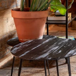 Metalen Bijzettafel Rond 18 Metalen Bijzettafel Rond -VTwonen Verkoopwinkel dutchbone pepper metalen bijzettafel rond 40cm 07 1