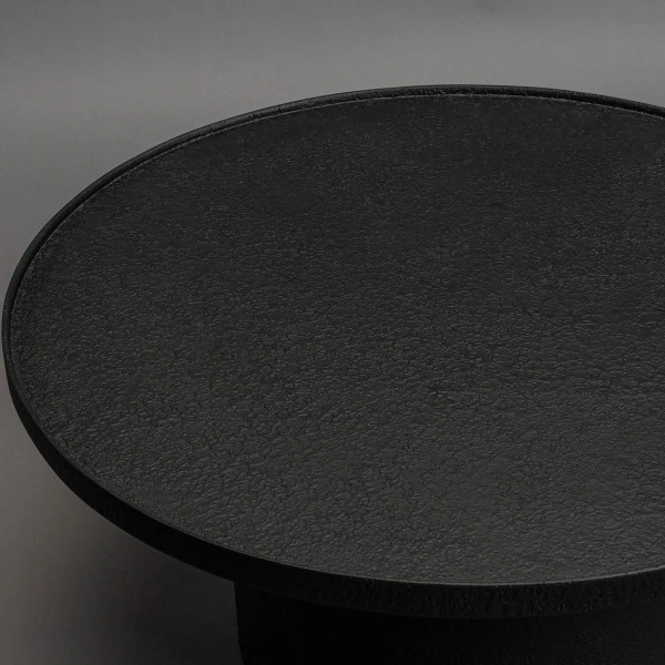 Ronde Salontafel Mat Zwart 4 Ronde Salontafel Mat Zwart - Afbeelding 4