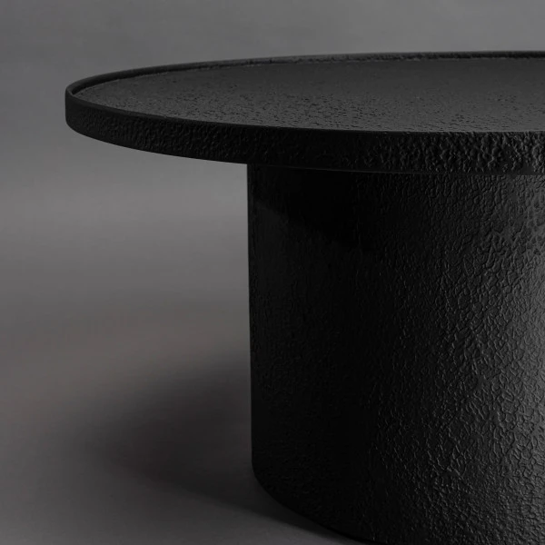 Ronde Salontafel Mat Zwart 5 Ronde Salontafel Mat Zwart - Afbeelding 5