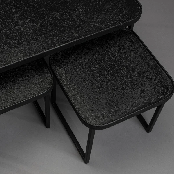 Zwarte Salontafelset Rechthoekig 5 Zwarte Salontafelset Rechthoekig - Afbeelding 5
