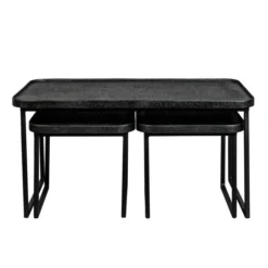 Zwarte Salontafelset Rechthoekig 11 Zwarte Salontafelset Rechthoekig -VTwonen Verkoopwinkel dutchbone winston zwarte salontafelset rechthoekig 04