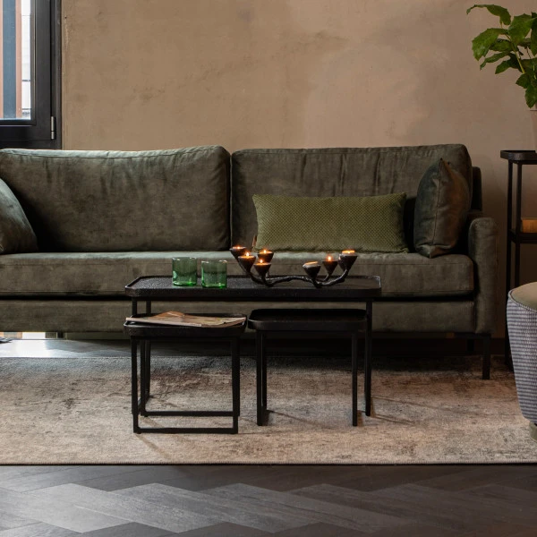 Zwarte Salontafelset Rechthoekig 3 Zwarte Salontafelset Rechthoekig - Afbeelding 3