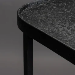 Zwarte Sidetable Metaal -VTwonen Verkoopwinkel dutchbone winston zwarte sidetable metaal 01
