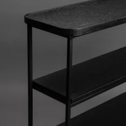 Zwarte Sidetable Metaal -VTwonen Verkoopwinkel dutchbone winston zwarte sidetable metaal 05