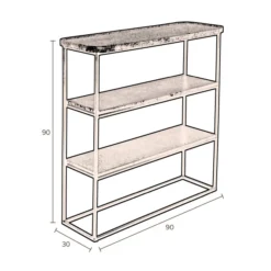 Zwarte Sidetable Metaal -VTwonen Verkoopwinkel dutchbone winston zwarte sidetable metaal 08