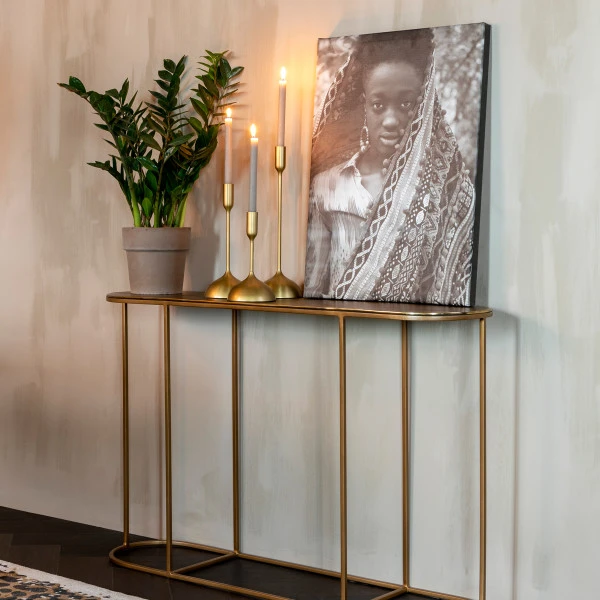 Messing Sidetable Ovaal 8 Messing Sidetable Ovaal - Afbeelding 8