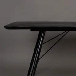Eettafel Van Dennenhout -VTwonen Verkoopwinkel eettafel van dennenhout zwart 03 2