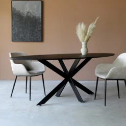 Eettafel Ovaal Zwart