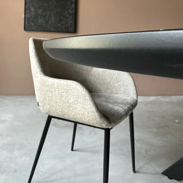 Eettafel Ovaal Zwart 4 Eettafel Ovaal Zwart - Afbeelding 4