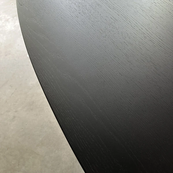 Eettafel Ovaal Zwart 5 Eettafel Ovaal Zwart - Afbeelding 5