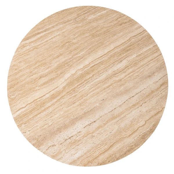 Ronde Eettafel Tavertin En Mangohout 3 Ronde Eettafel Tavertin En Mangohout - Afbeelding 3