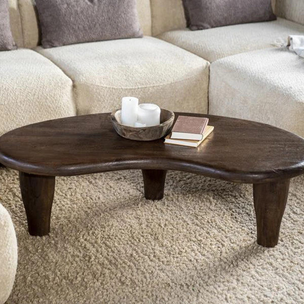 Organische Salontafel Bruin 6 Organische Salontafel Bruin - Afbeelding 6