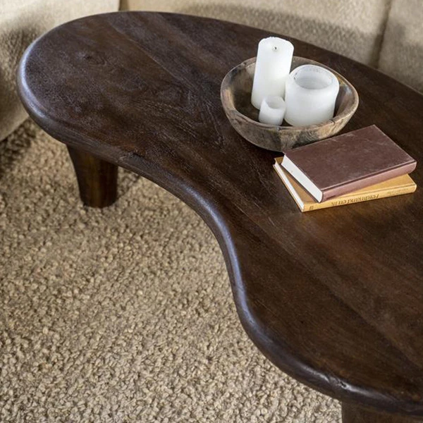 Organische Salontafel Bruin 5 Organische Salontafel Bruin - Afbeelding 5