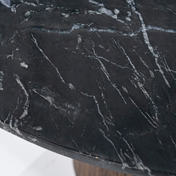 Ovale Salontafel Zwart Marmer 4 Ovale Salontafel Zwart Marmer - Afbeelding 4