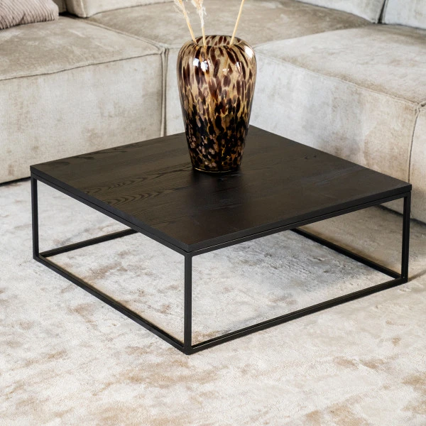 Vierkante Salontafel Eiken 1 Vierkante Salontafel Eiken