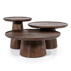 Ronde Salontafel Mangohout
