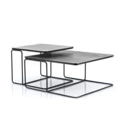 Metalen Salontafel Set Van 2