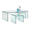 Glazen Salontafel Set 3-delig
