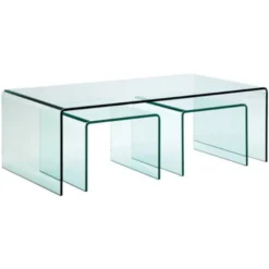 Glazen Salontafel Set 3-delig 11 Glazen Salontafel Set 3-delig -VTwonen Verkoopwinkel glazen salontafel set clear club 3 kare design 05 800x800 1