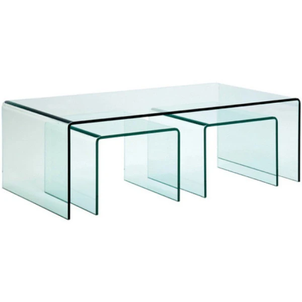 Glazen Salontafel Set 3-delig 6 Glazen Salontafel Set 3-delig - Afbeelding 6