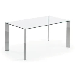 Eettafel Glas Met Chroom