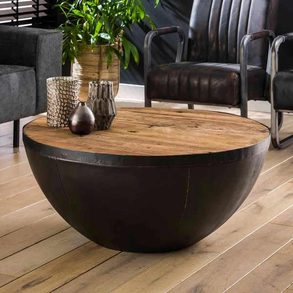 Halve Bol Salontafel Industrieel 1 Halve Bol Salontafel Industrieel