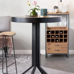 Hoge Ronde Bartafel -VTwonen Verkoopwinkel hoge ronde bartafel maze lumz home 01